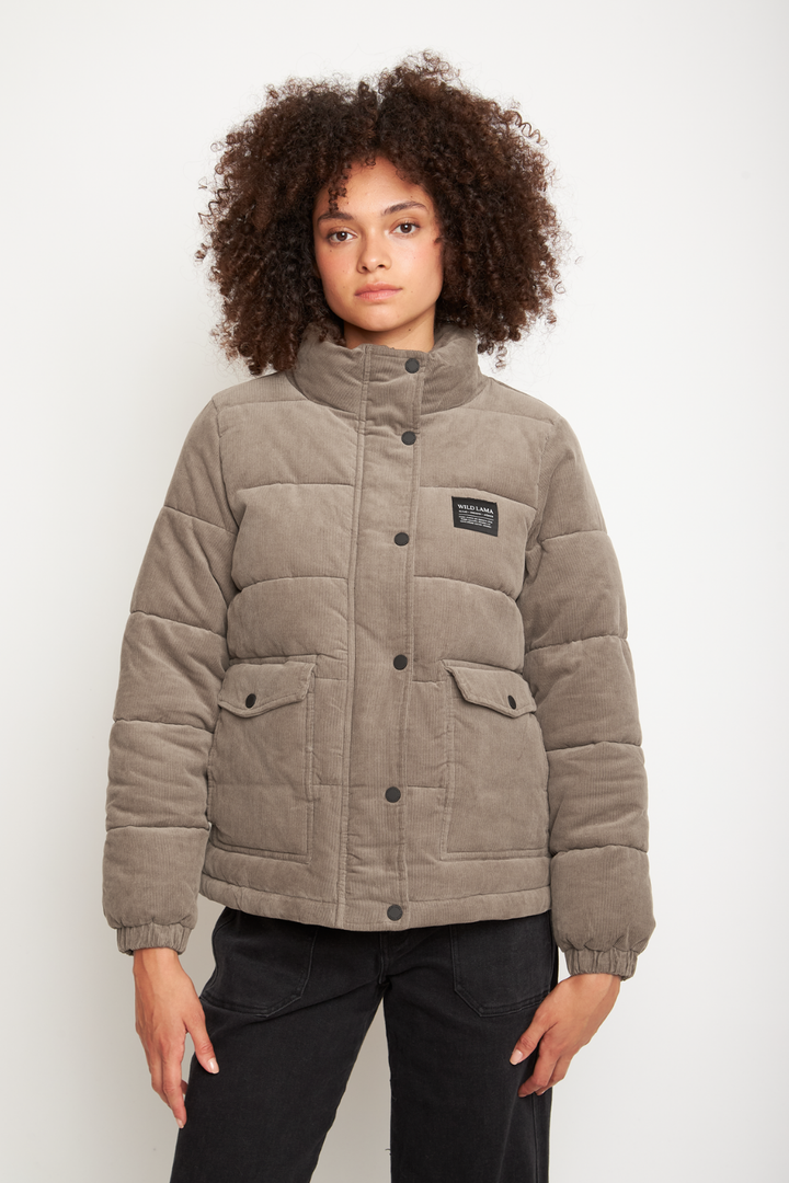 Parka Chic Puffa Orgánica Beige Mujer