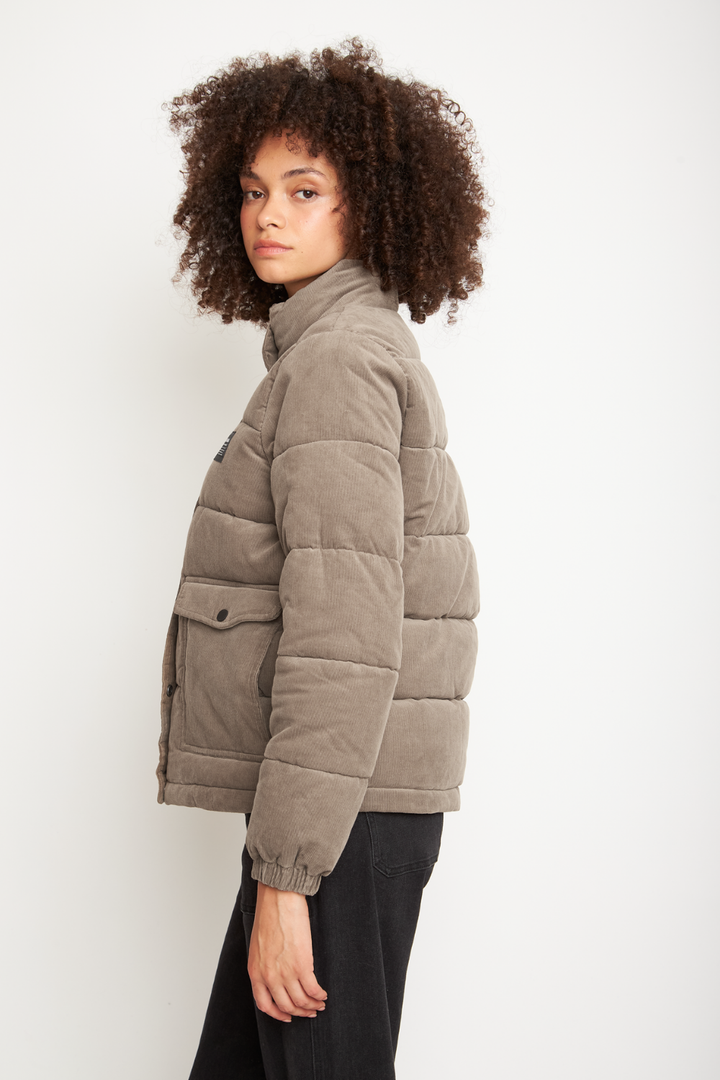 Parka Chic Puffa Orgánica Beige Mujer