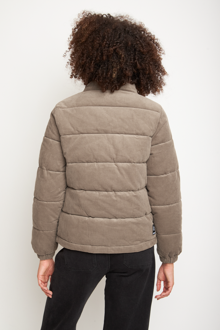 Parka Chic Puffa Orgánica Beige Mujer