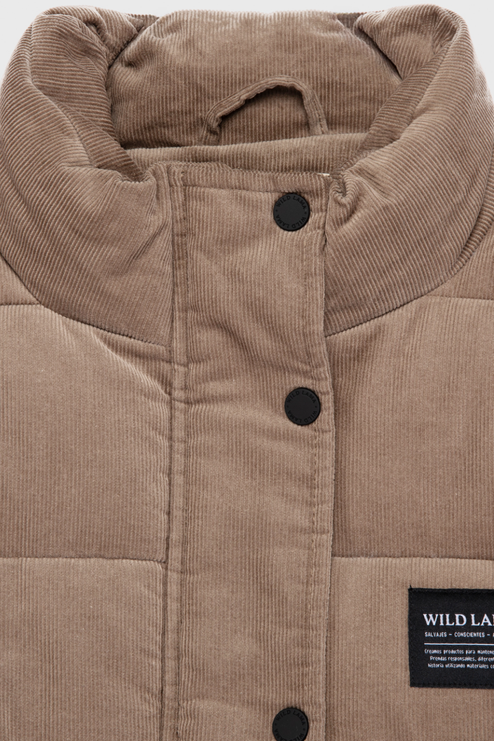 Parka Chic Puffa Orgánica Beige Mujer