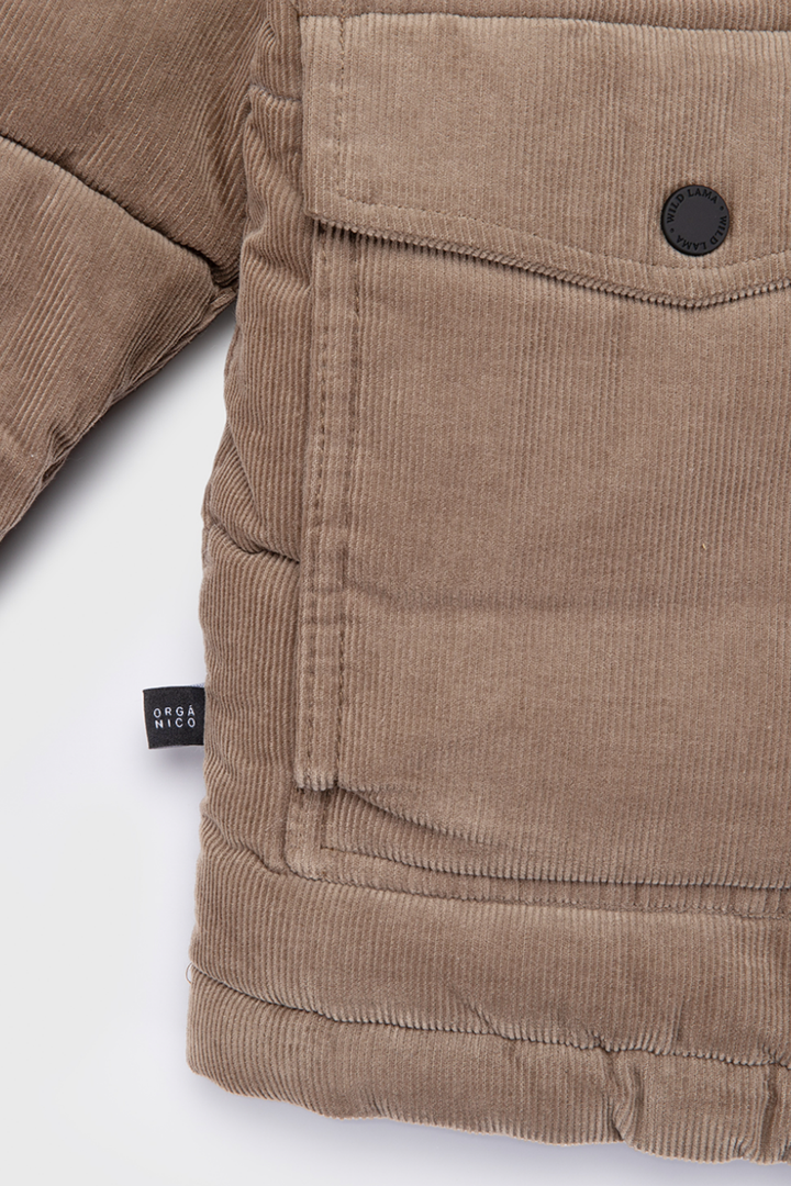 Parka Chic Puffa Orgánica Beige Mujer