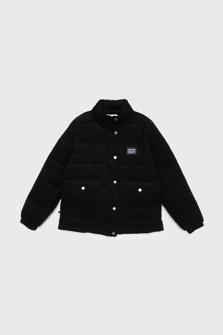 Parka Chic Puffa Orgánica Negra Mujer