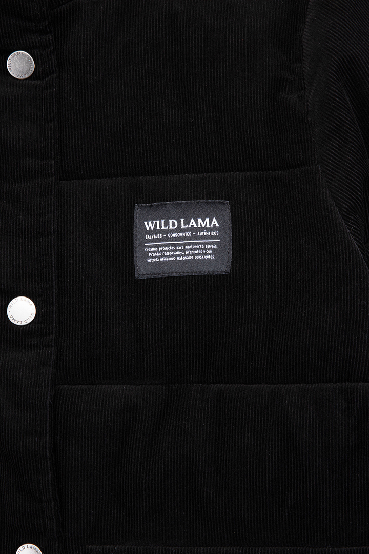 Parka Chic Puffa Orgánica Negra Mujer