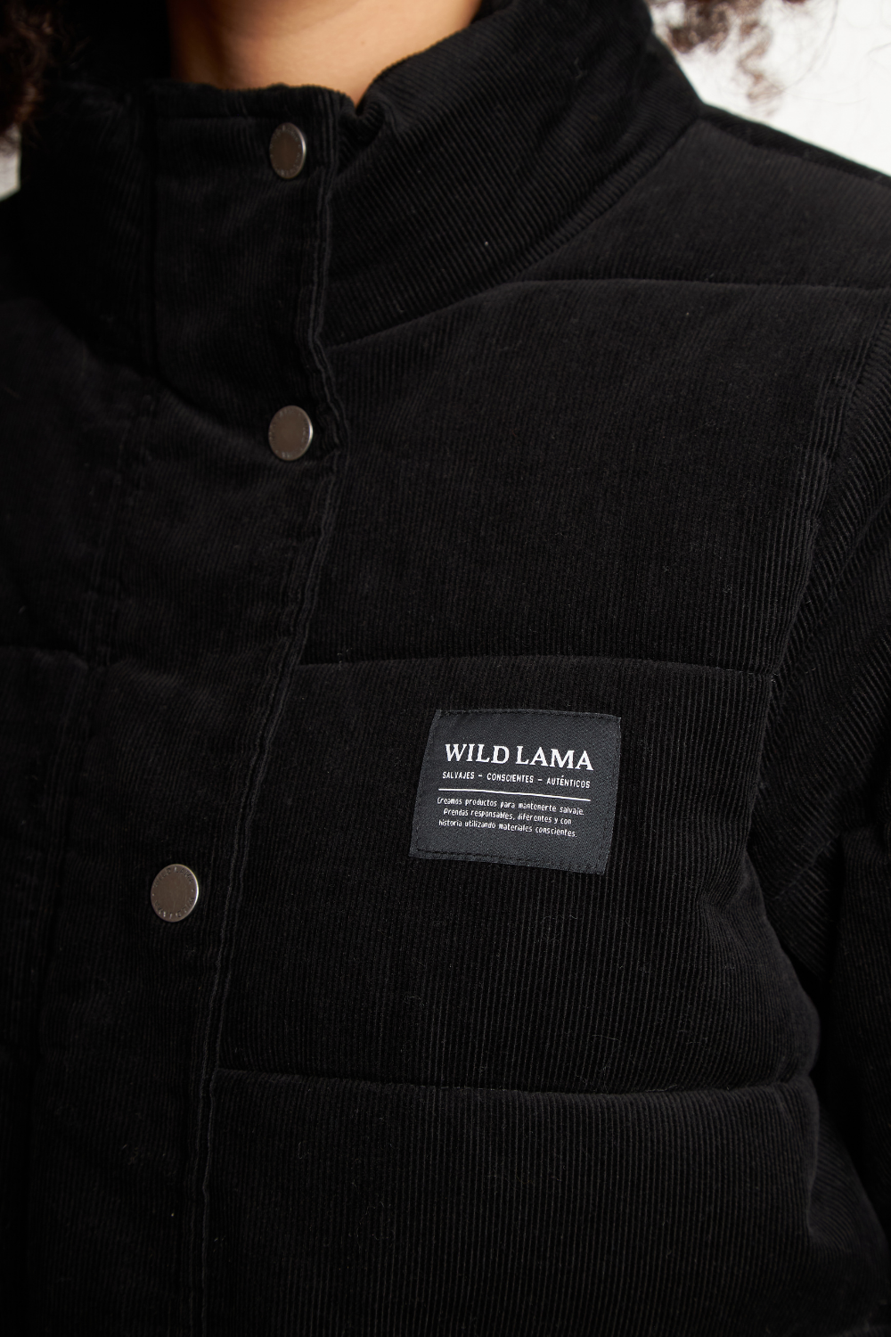 Parka Chic Puffa Orgánica Negra Mujer