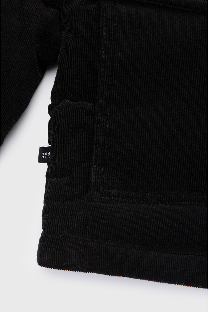 Parka Chic Puffa Orgánica Negra Mujer