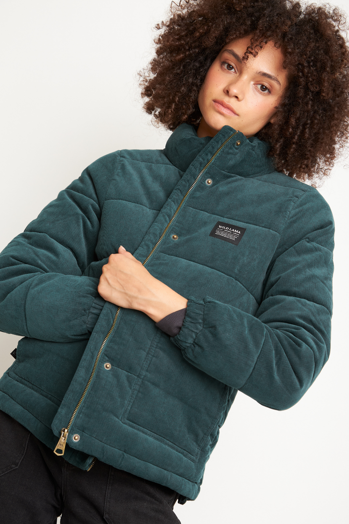 Parka Chic Puffa Orgánica Petróleo Mujer
