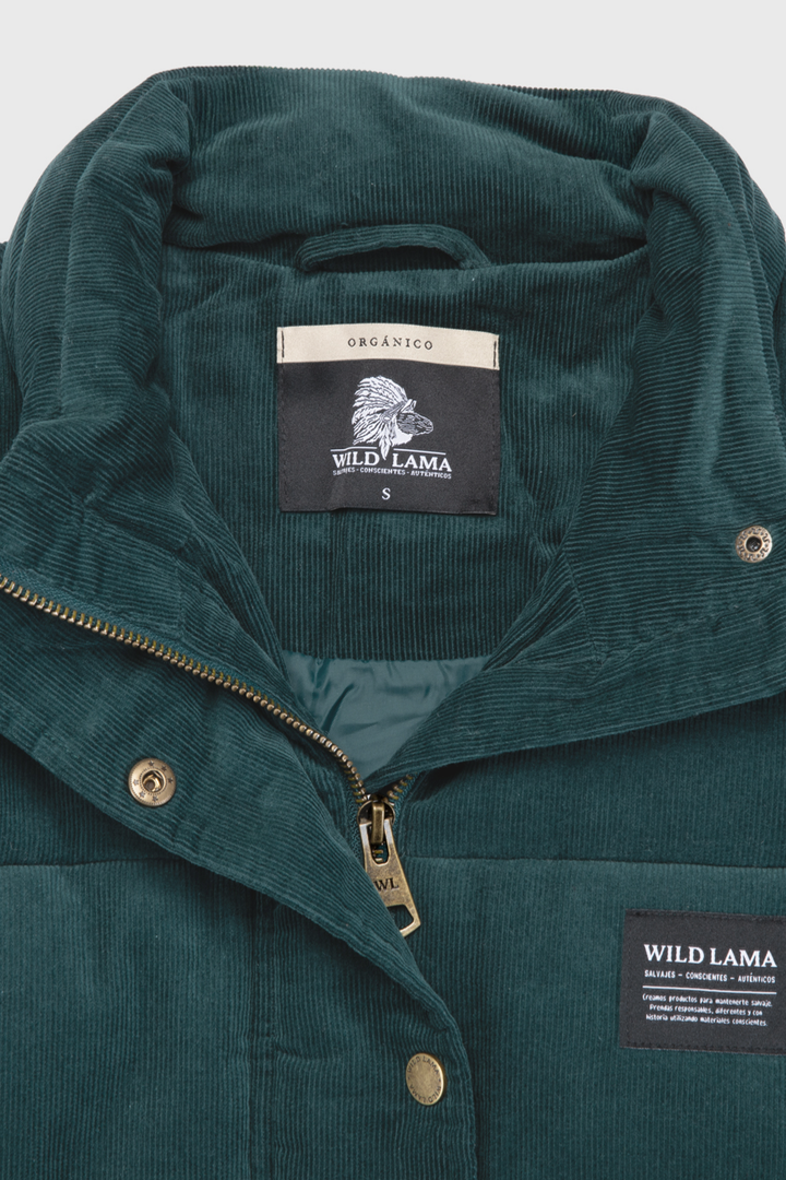 Parka Chic Puffa Orgánica Petróleo Mujer