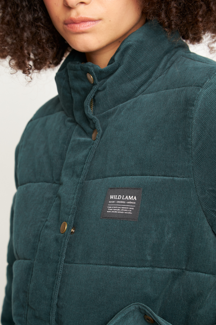 Parka Chic Puffa Orgánica Petróleo Mujer