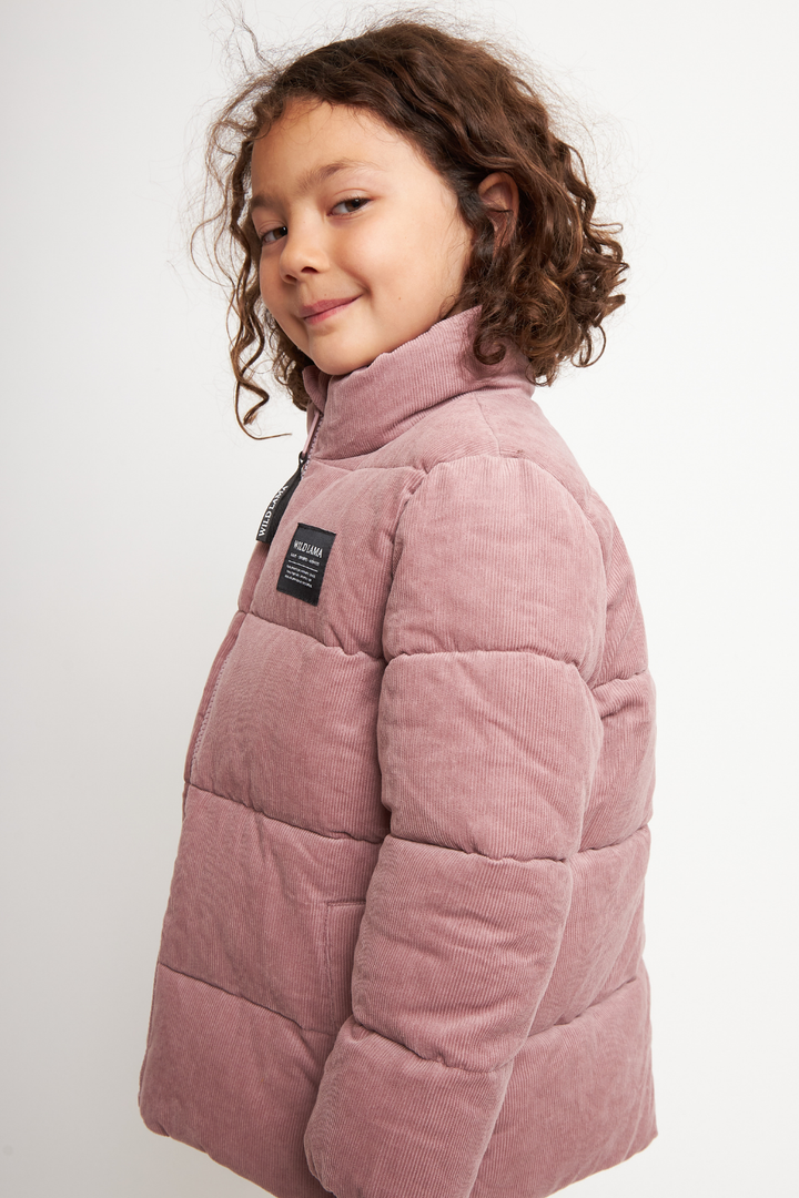 Parka Chic Puffa Orgánica Rosada Kids