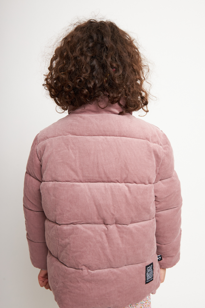 Parka Chic Puffa Orgánica Rosada Kids