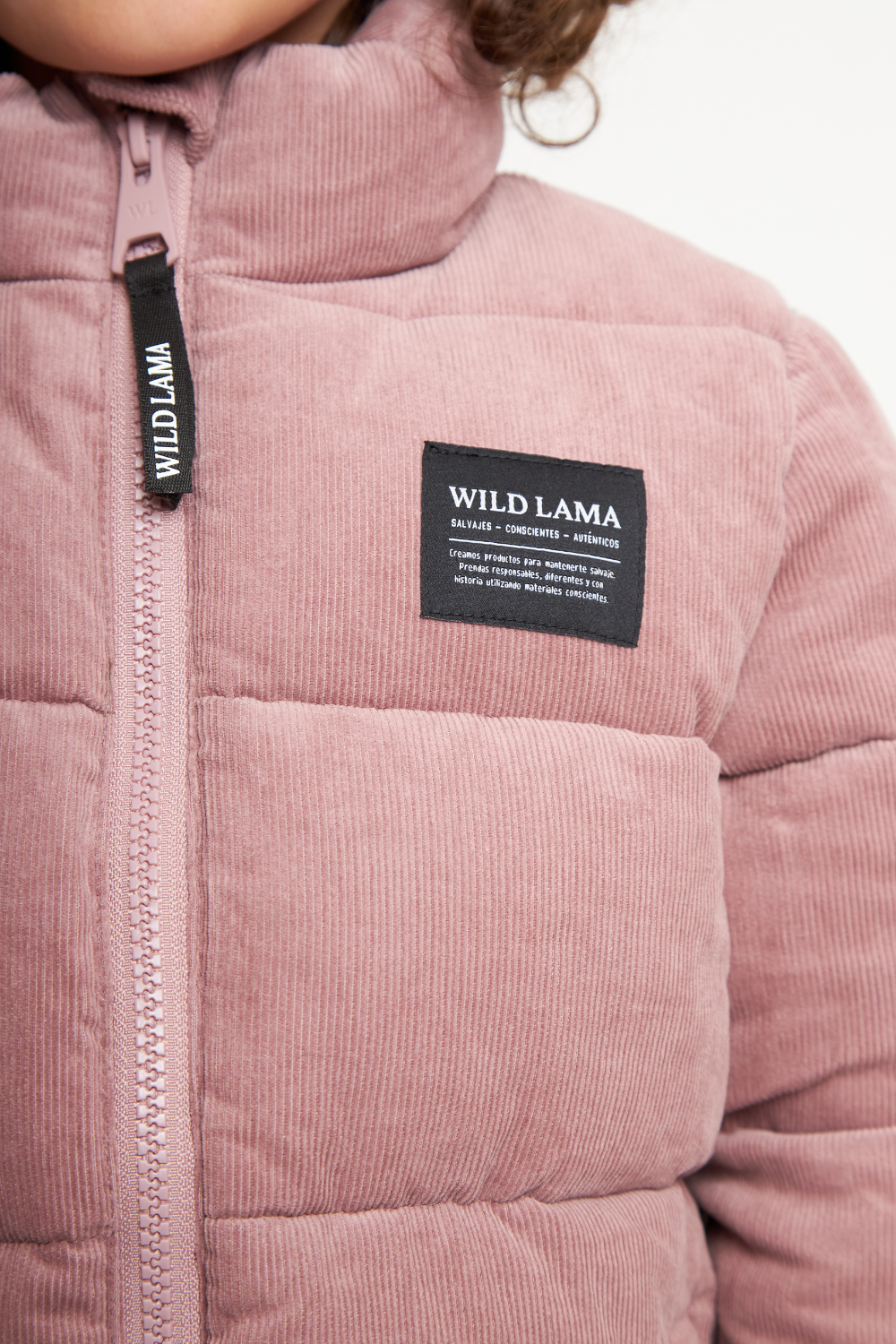 Parka Chic Puffa Orgánica Rosada Kids