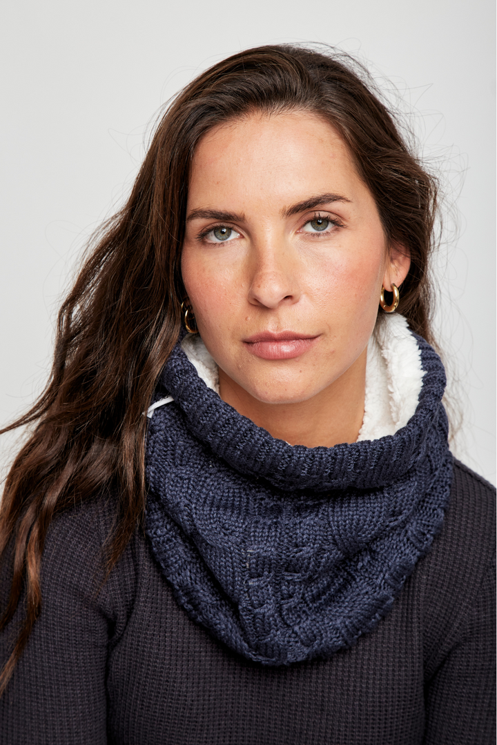Cuello Efra Reciclado Azul
