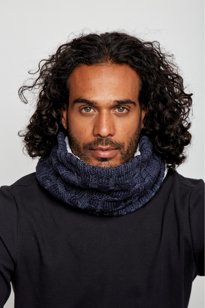 Cuello Efra Reciclado Azul