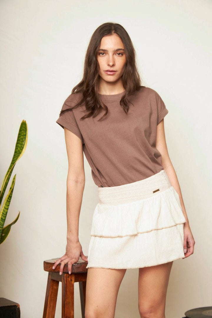 Falda Jopi Orgánico Beige Mujer