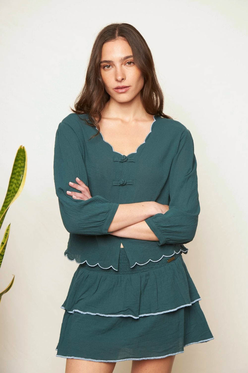 Falda Jopi Orgánico Petróleo Mujer