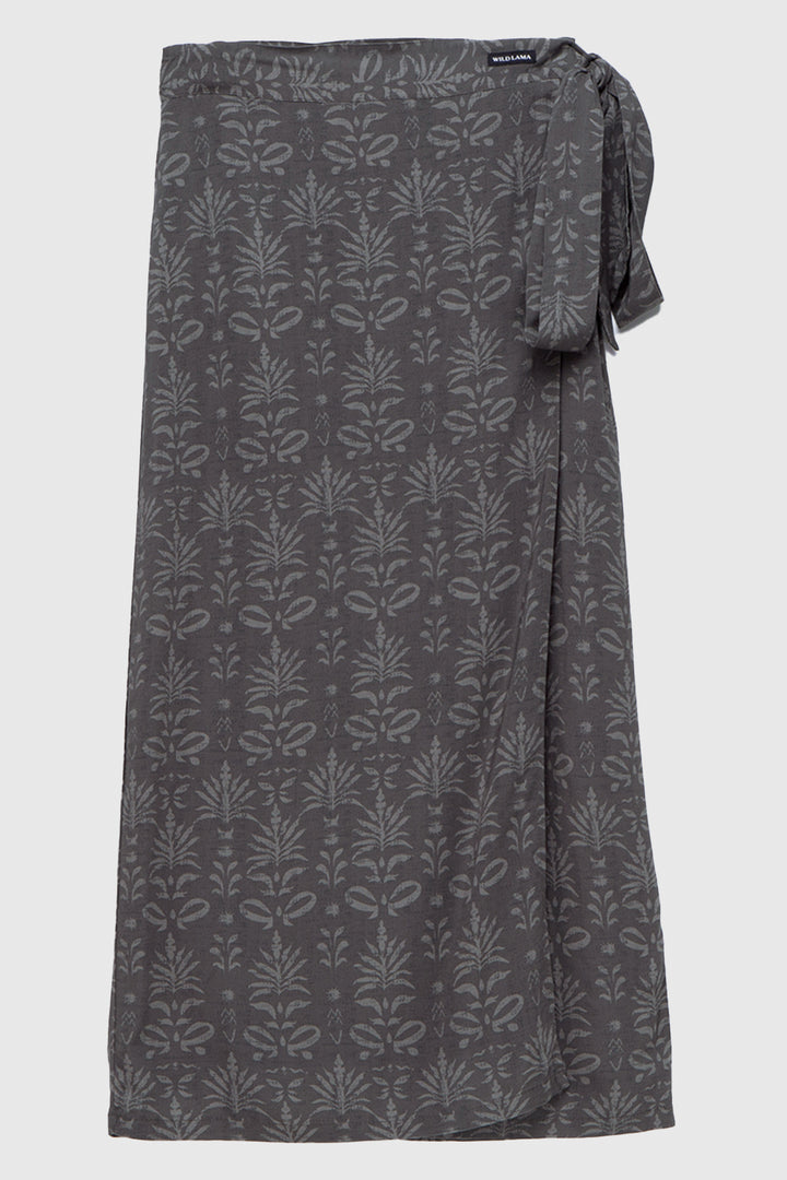 Falda Vina Print Gris Mujer ECOVERO™