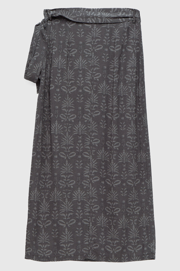 Falda Vina Print Gris Mujer ECOVERO™