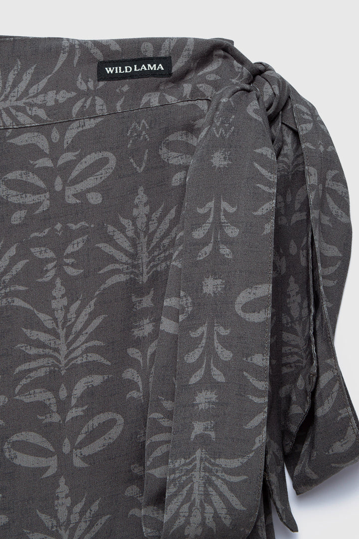 Falda Vina Print Gris Mujer ECOVERO™