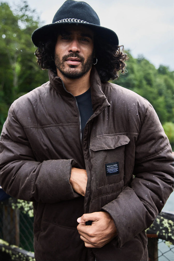 Parka Faro Wax Orgánica Verde Hombre
