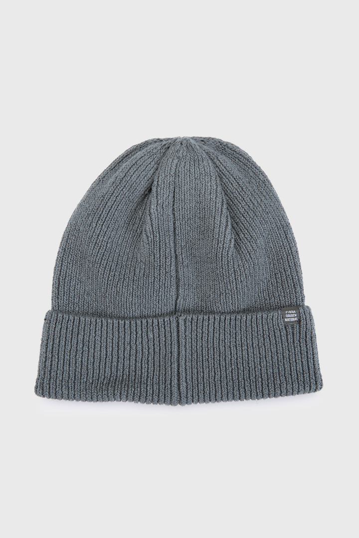 Gorro Greg Fibras Naturales Gris Azulado