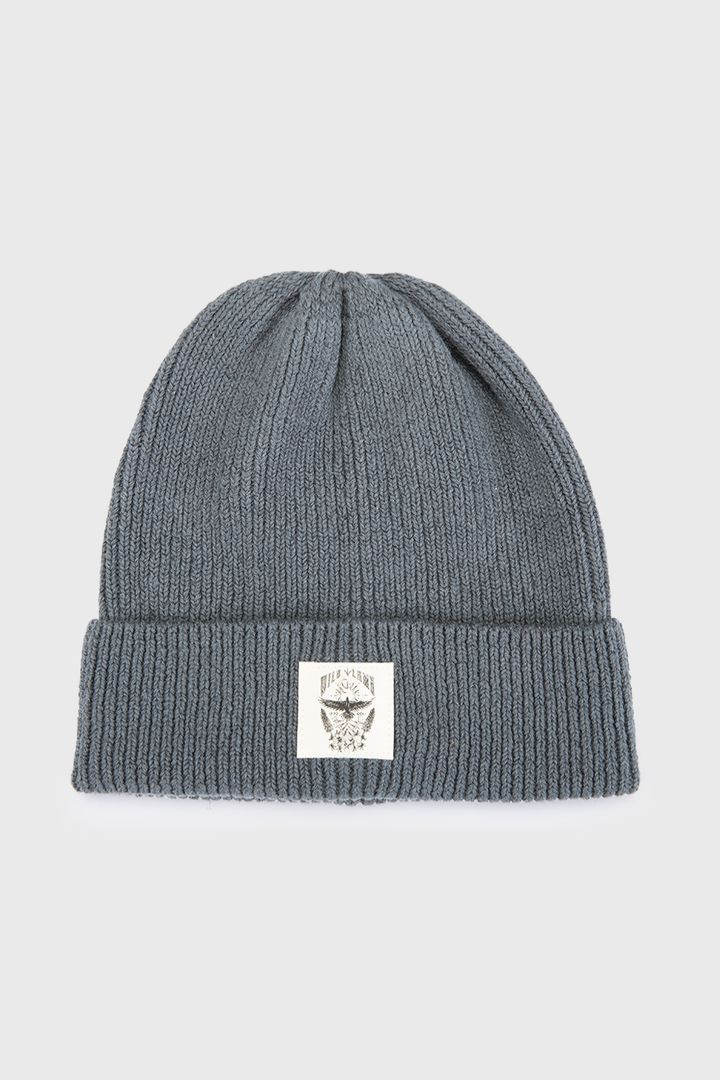 Gorro Greg Fibras Naturales Gris Azulado