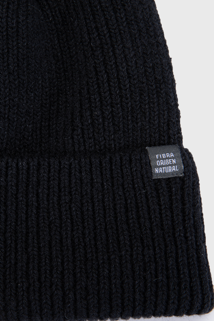 Gorro Greg Fibra de Origen Natural Negro