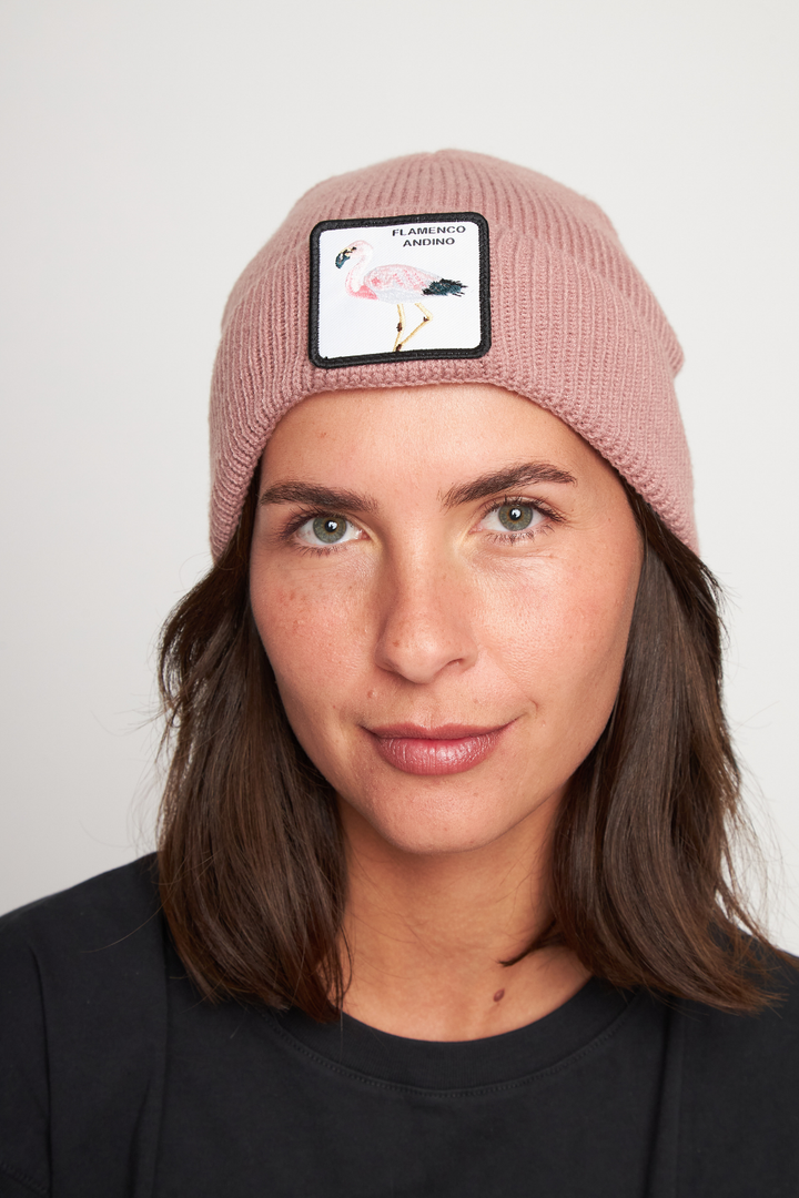 Gorro Huilo Reciclado Rosado