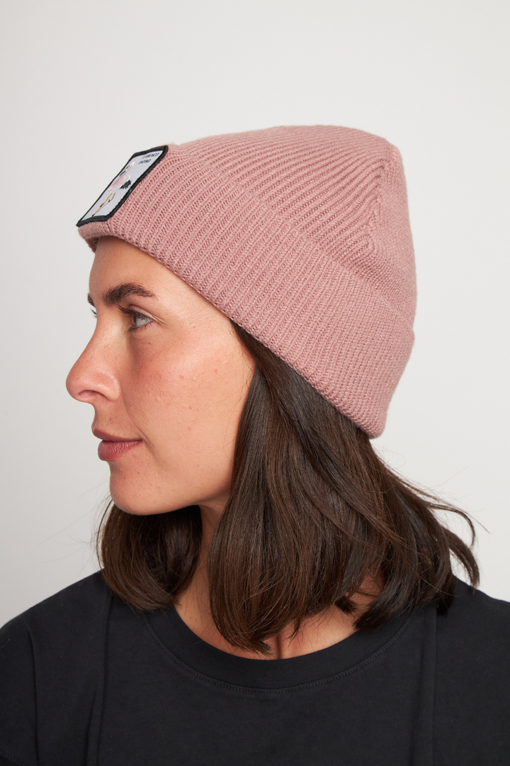 Gorro Huilo Reciclado Rosado