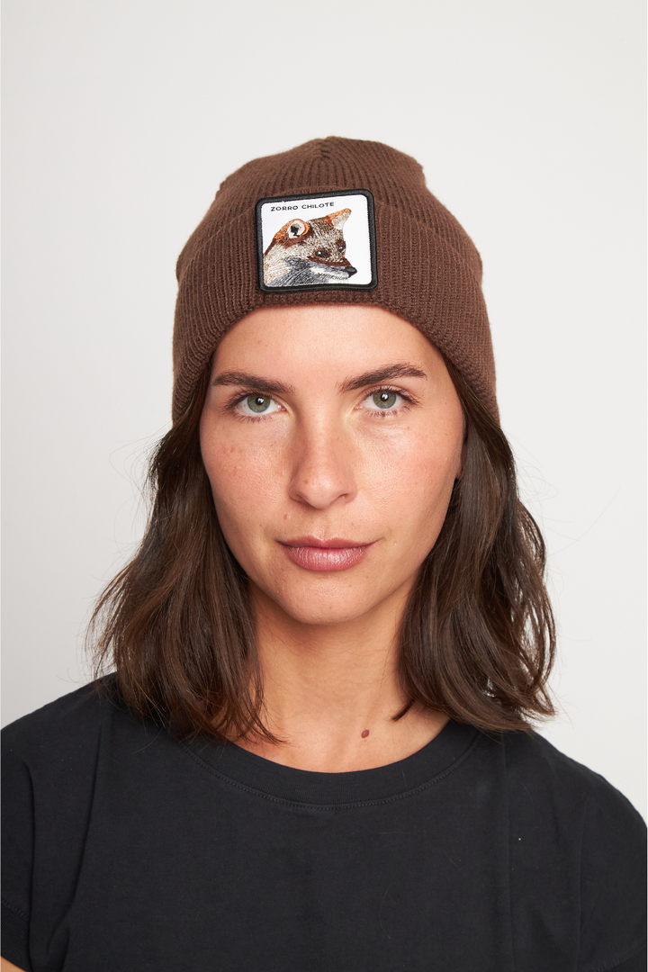 Gorro Huilo Reciclado Café