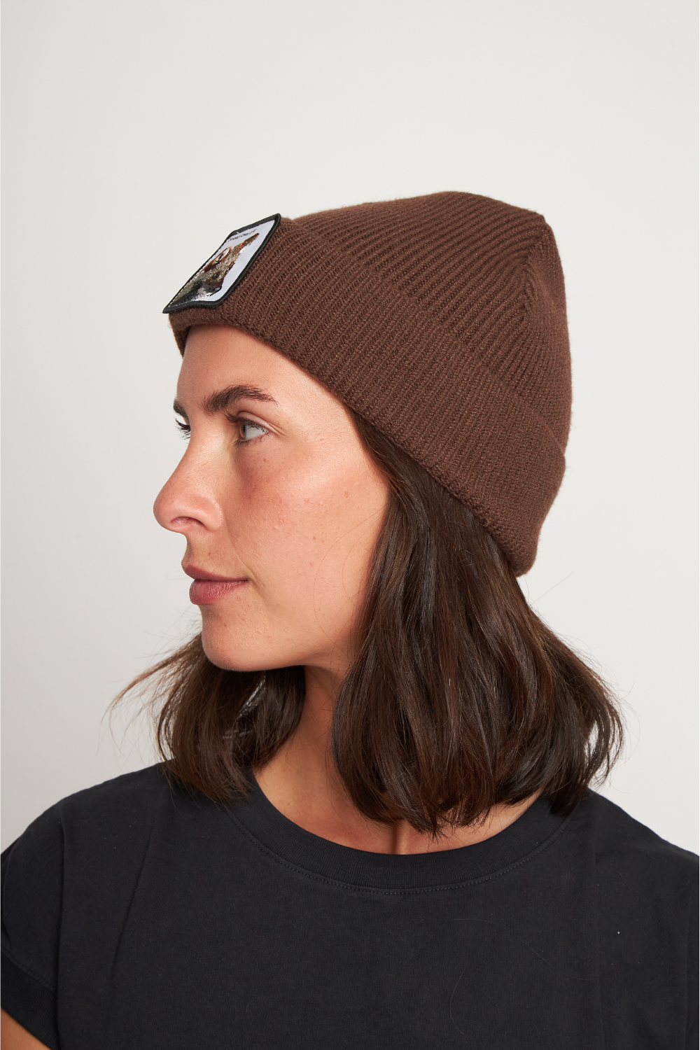 Gorro Huilo Reciclado Café