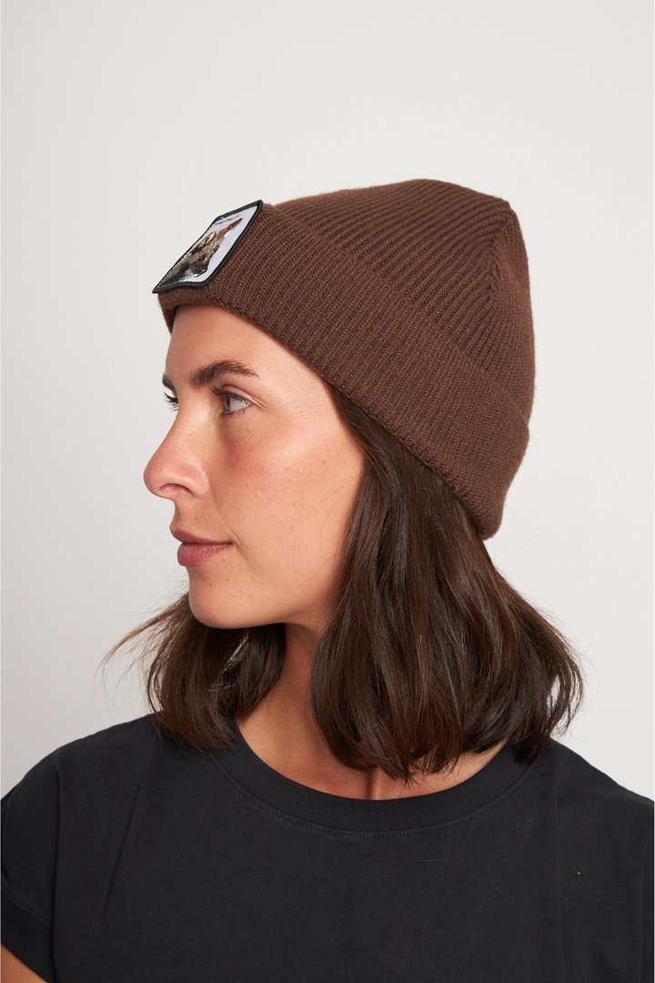 Gorro Huilo Reciclado Café