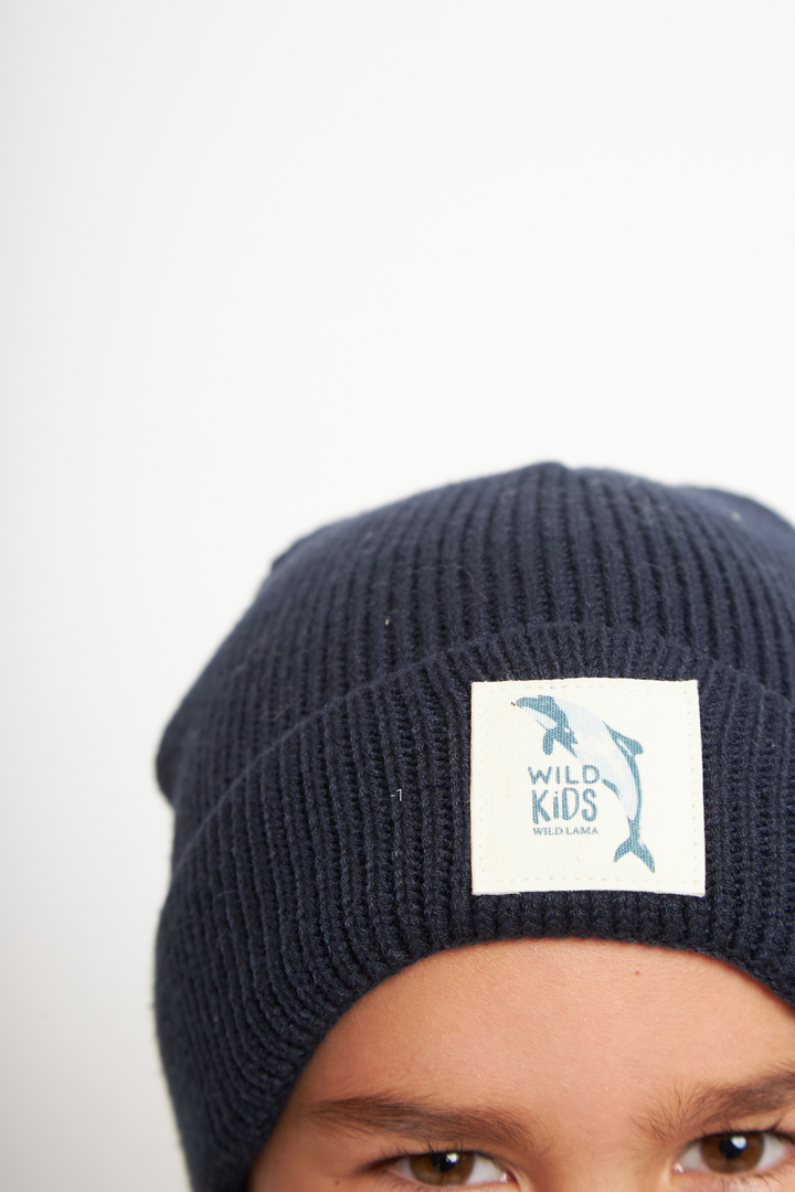 Gorro Neve Con Causa Reciclado Navy Kids