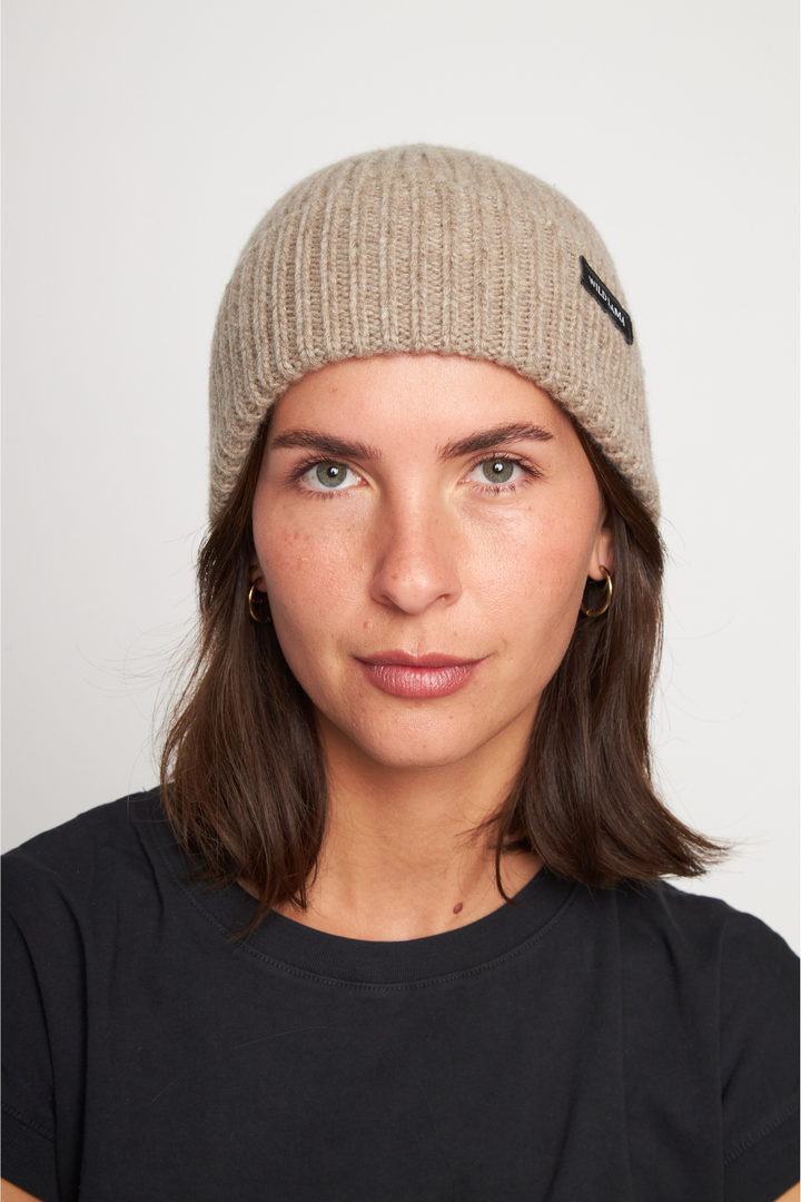 Gorro Lana Merino Rita Beige