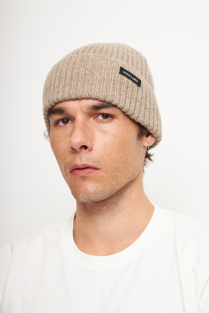 Gorro Lana Merino Rita Beige
