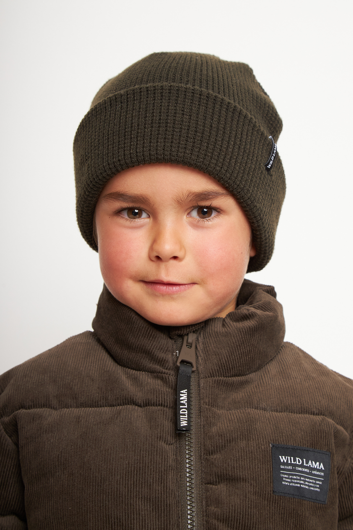 Gorro Toki Reciclado Verde Militar Kids