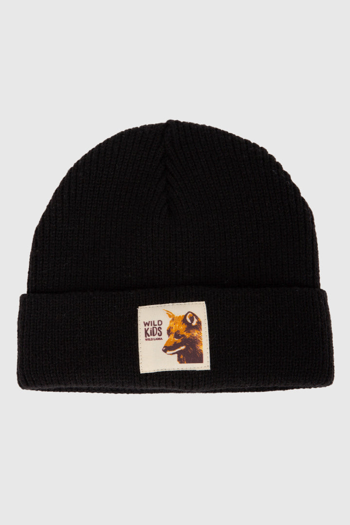 Gorro Neve Con Causa Reciclado Negro Kids