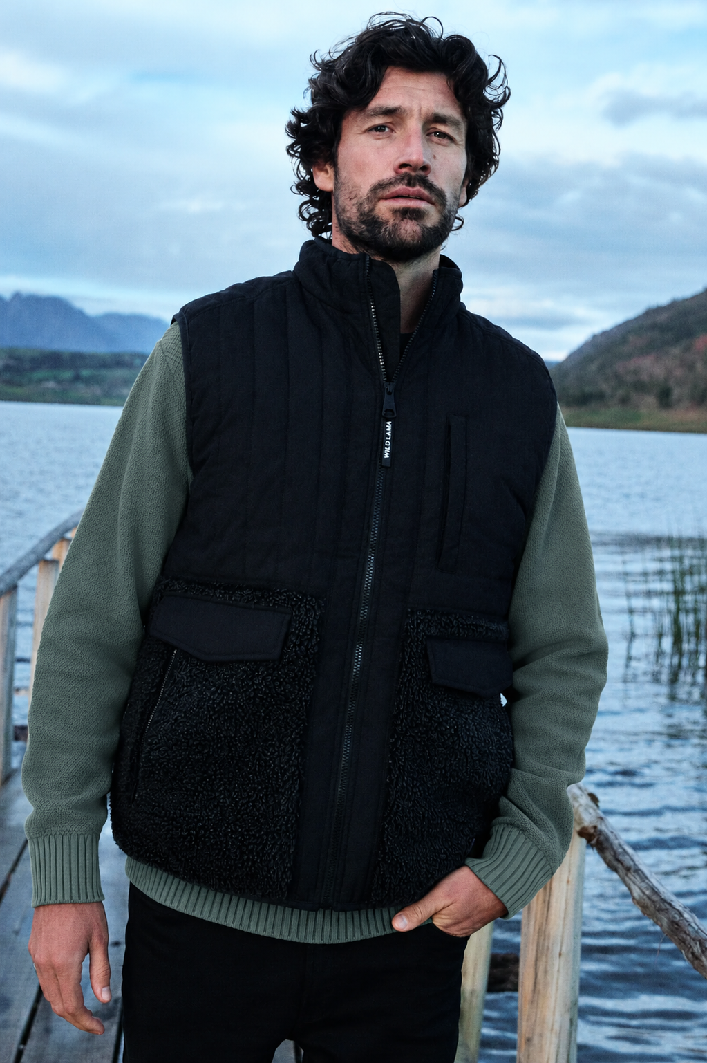 Polar Bayo Sin Mangas Reciclado Negro Hombre