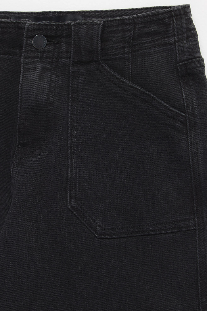 Jeans Aira Orgánico Denim Negro Mujer