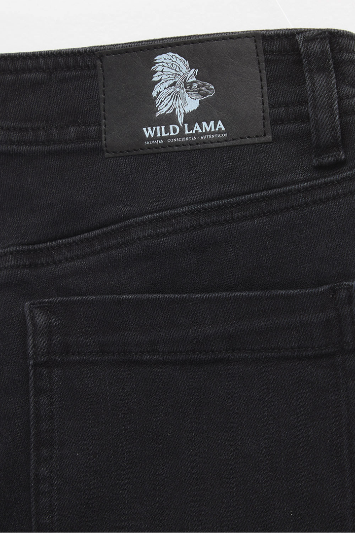 Jeans Aira Orgánico Denim Negro Mujer