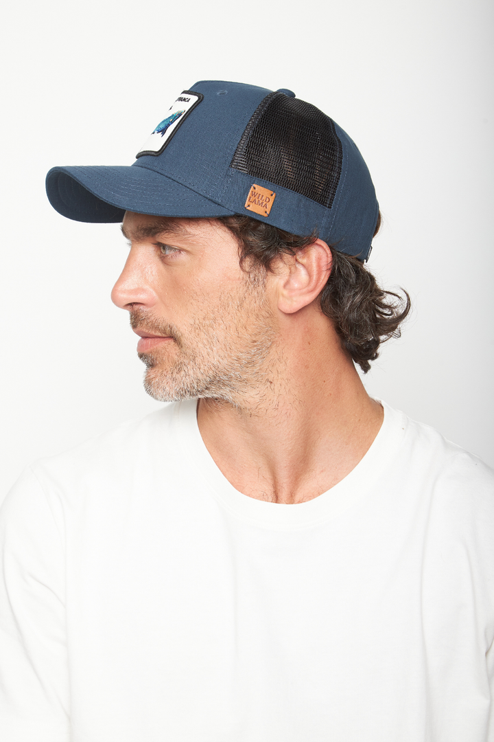 Jockey Ballena Reciclado Azul Marino Ripstop
