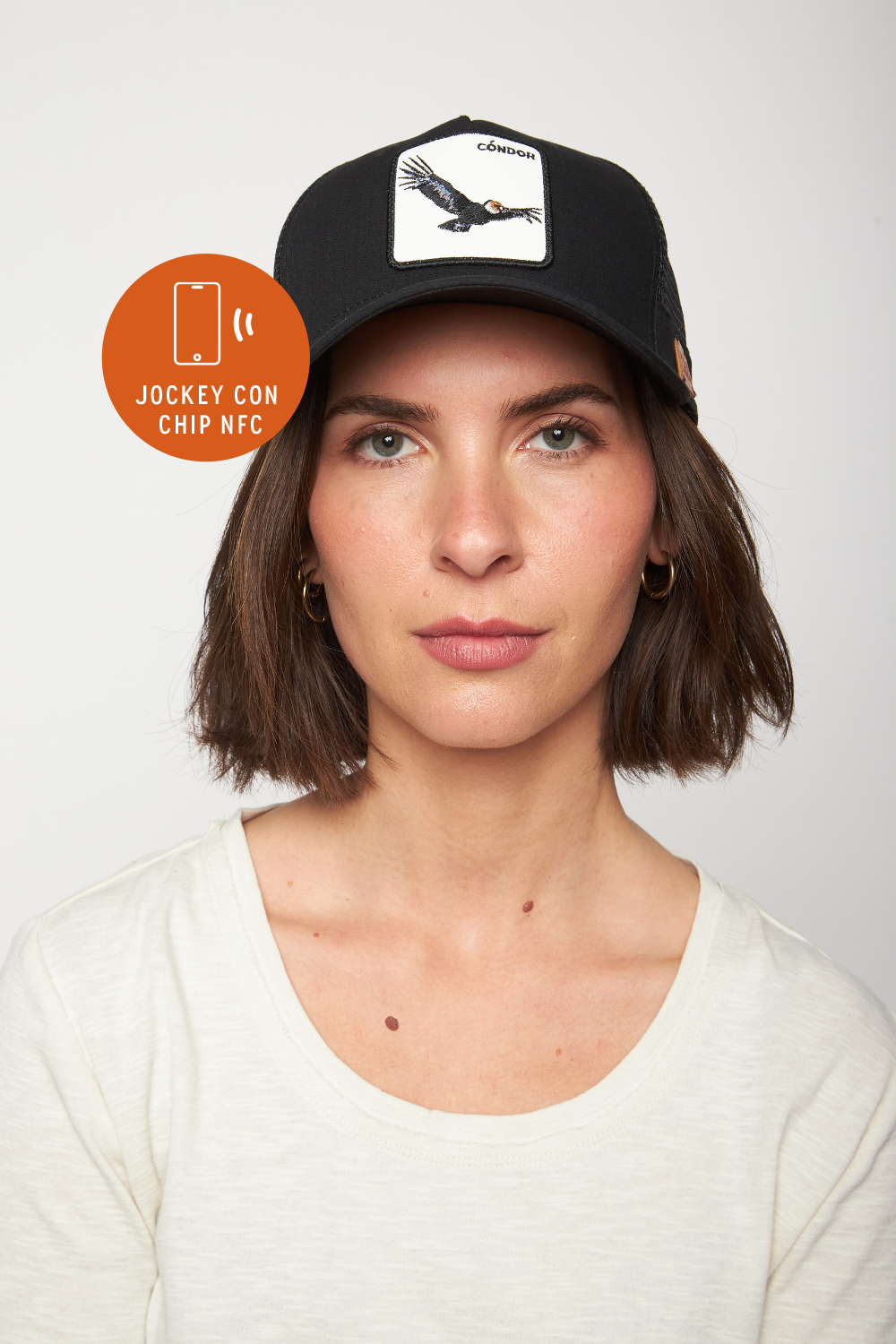 Jockey Cóndor Orgánico Negro CHIP NFC