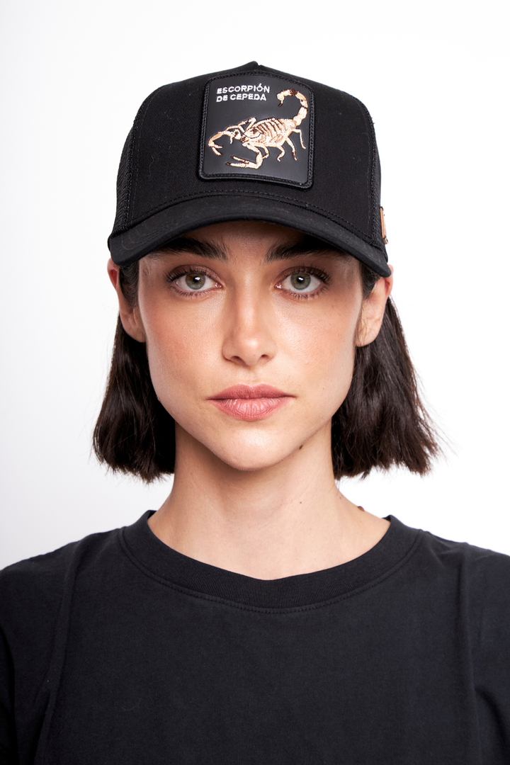 Jockey Escorpión Algodón Organico Negro