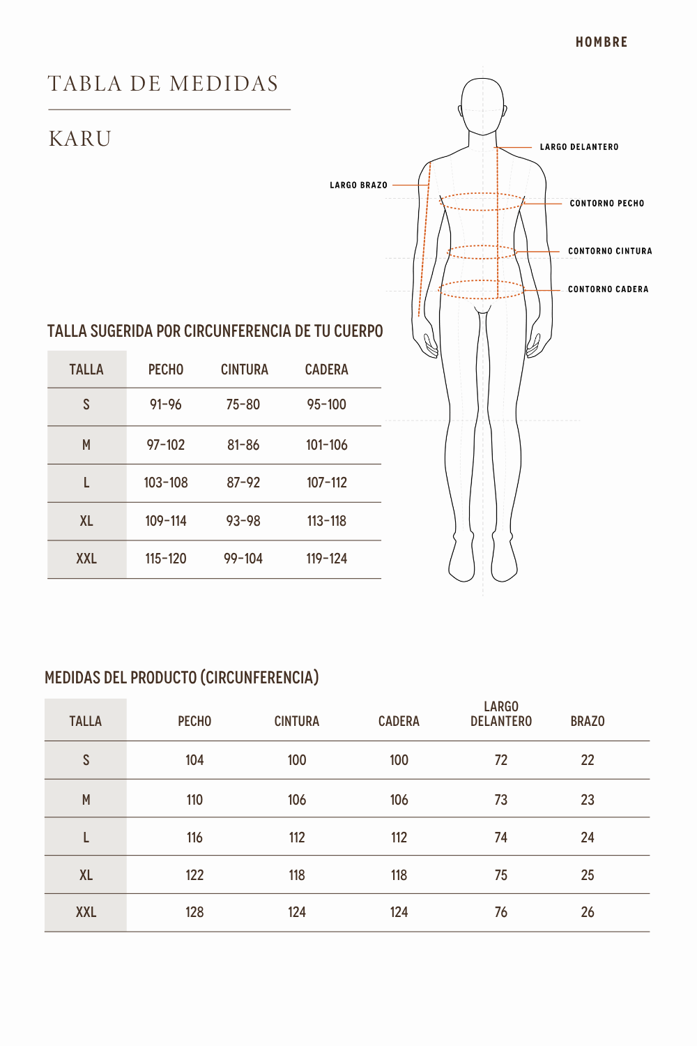 Polera Karu Orgánica Beige Hombre