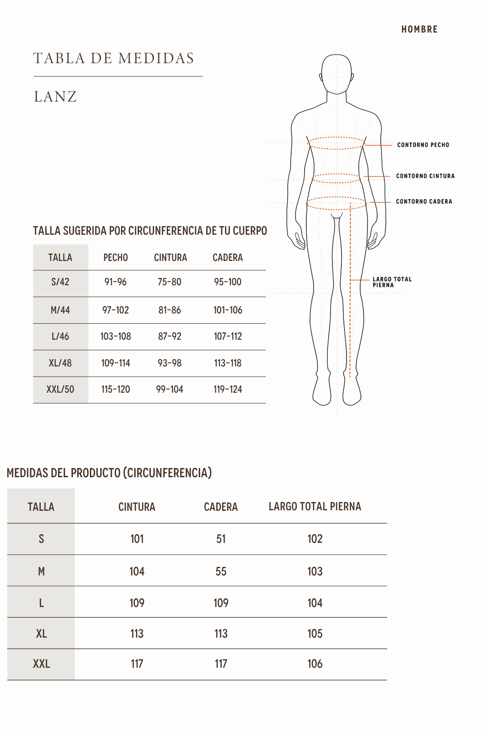 Pantalón Lanz Orgánico Negro Hombre