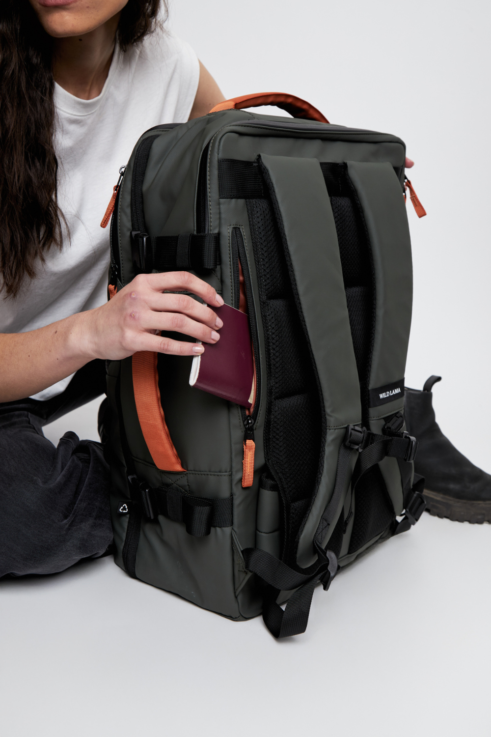 Mochila Travel Baku L Reciclada Verde 44 Lts.
