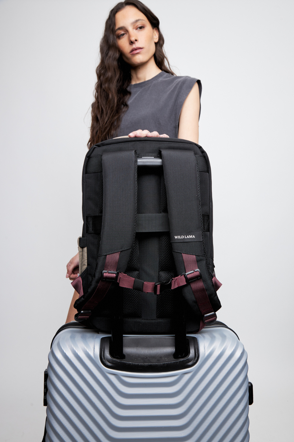 Mochila Travel Baku S Reciclada Beige 21 Lts.