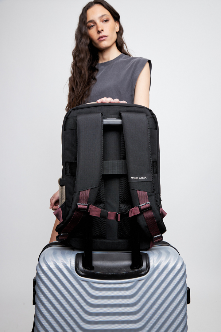 Mochila Travel Baku S Reciclada Beige 21 Lts.