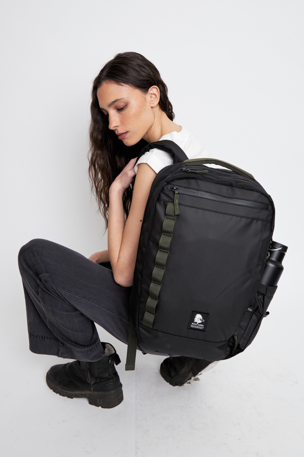 Mochila Travel Baku S Reciclada Negra 21 Lts.
