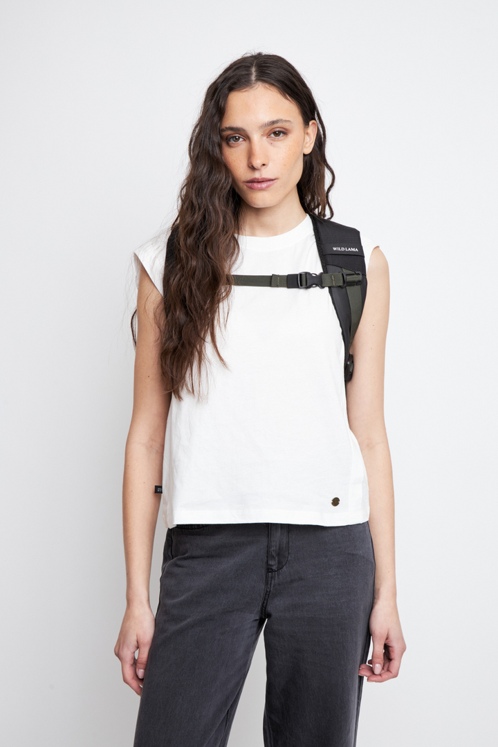 Mochila Travel Baku S Reciclada Negra 21 Lts.