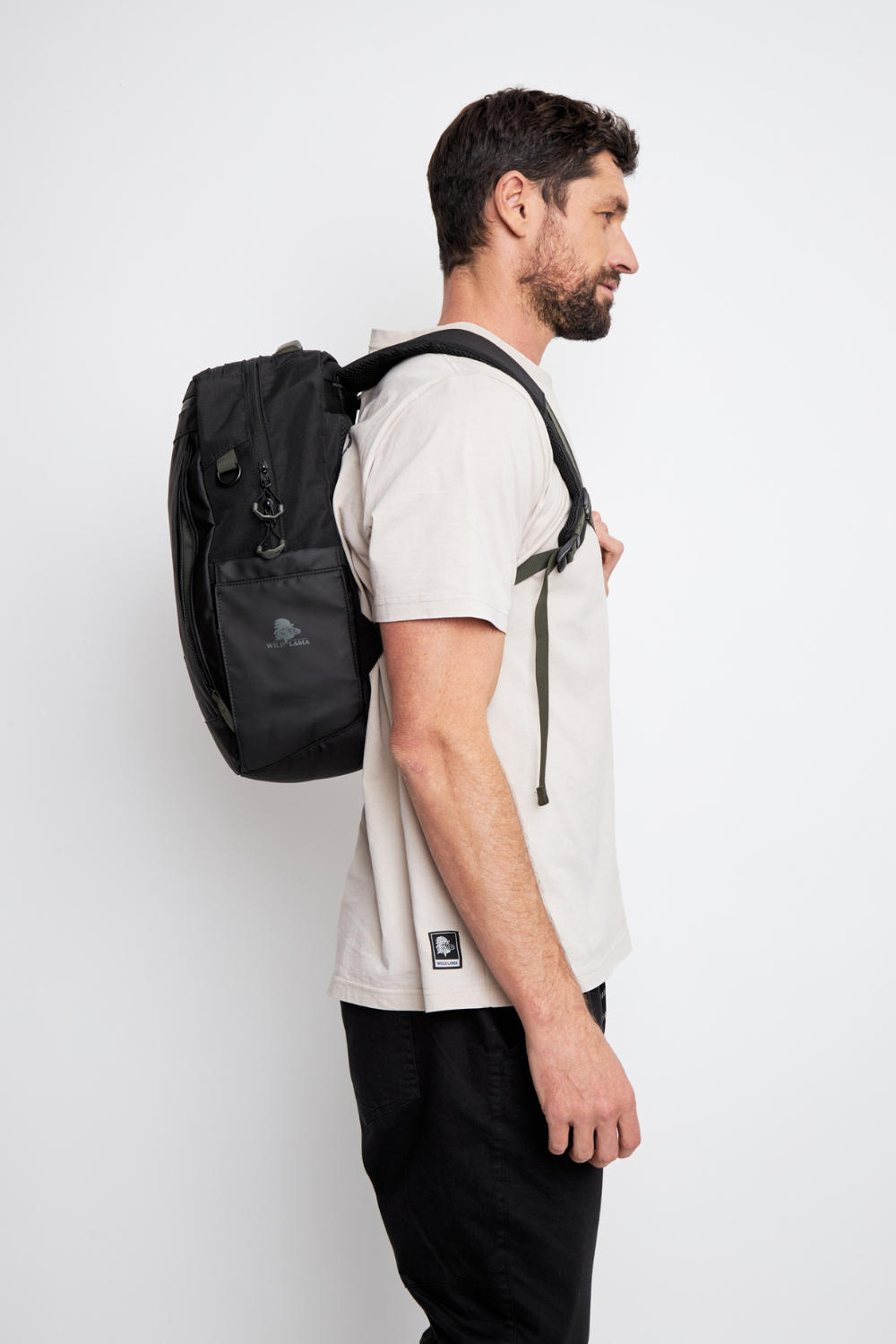 Mochila Travel Baku S Reciclada Negra 21 Lts.